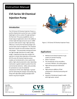 CVS Series 50 Chemical Injection Pump