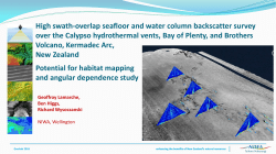 High swath-overlap seafloor and water column