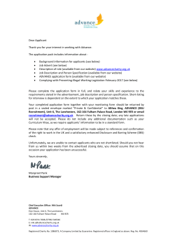 Please click to read Letter to applicants CRC and