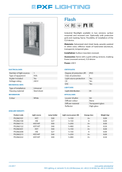 CERTIFICATES Degree of protection (IP) IP65 Class