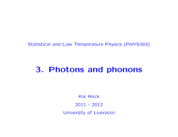 3. Photons and phonons - Particle Physics
