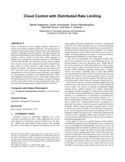 Cloud Control with Distributed Rate Limiting