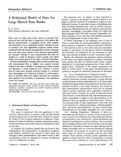 A relational model of data for large shared data banks
