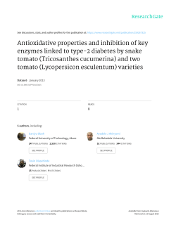 Antioxidative properties and inhibition of key enzymes linked to type