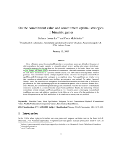 On the commitment value and commitment optimal strategies in