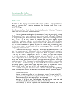 A review of The Singing Neanderthals: The Origins of
