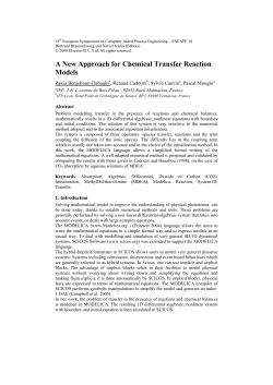 New Approach for Chemical Transfer Reaction Model