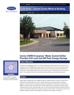 Carrier 23XRV Evergreen® Water-Cooled Chiller Provides Full