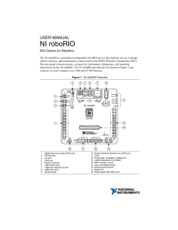 NI roboRIO User Manual (FRC)