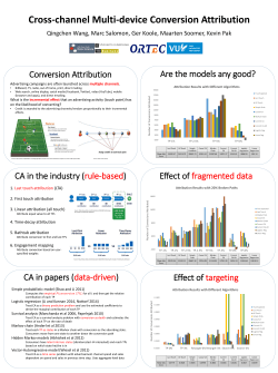 Cross-channel Multi-device Conversion Attribution