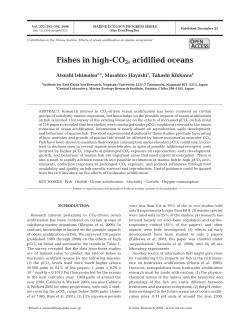 Fishes in high-CO2, acidified oceans