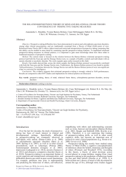 The relationship between Theory of Mind and Relational Frame