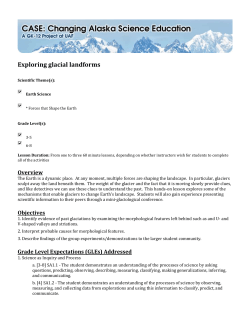 Exploring glacial landforms