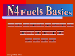 N4 Unit 2 quiz 1 fuels basics