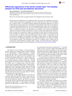 Differential capacitance of the electric double layer: The interplay