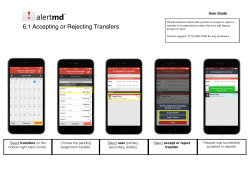 Master List for App Documentation