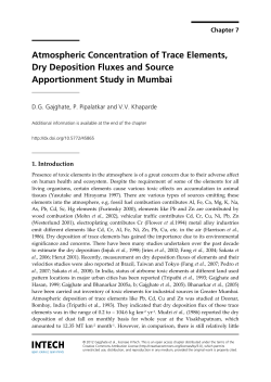 Atmospheric Concentration of Trace Elements, Dry