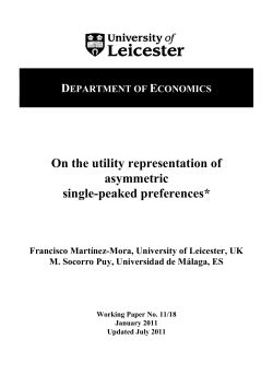 On the utility representation of asymmetric single