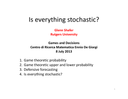 Introduction to game-theoretic probability