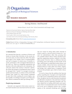 Organisms - OJS::Open Journals Sapienza