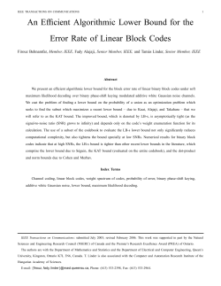 An Efficient Algorithmic Lower Bound for the Error Rate of Linear