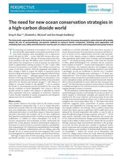 The need for new ocean conservation strategies in a high