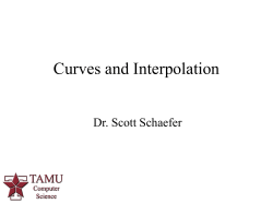 Curves and Interpolation