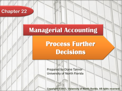 Managerial Accounting Chapter 8