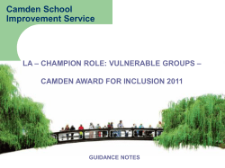 The Camden Award for Inclusion