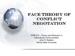 Face negotiation theory - My Illinois State