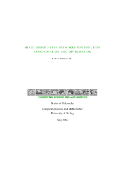 Mixed Order Hyper-Networks for Function Approximation and