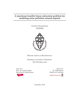 A maximum feasible linear subsystem problem for modeling noise