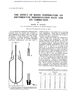 the effect of room temperature on its correction