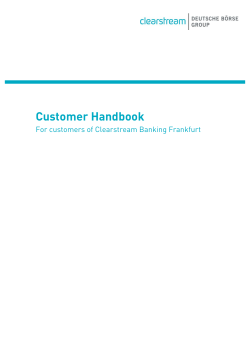 Customer Handbook