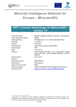 Common_Terminology_Minerals4EU
