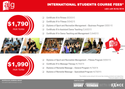 Course Fees - Australian Learning Group