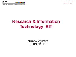 introduction - Calvin College