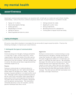 Assertiveness
