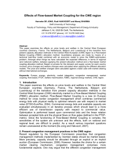 Effects of Flow-based Market Coupling for the CWE region