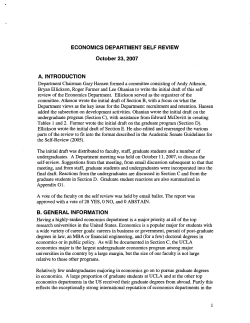 economics department self review