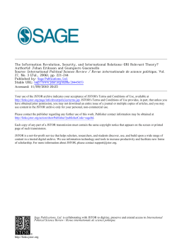 The Information Revolution, Security, and International