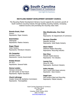 Recycling Market Development Advisory Council