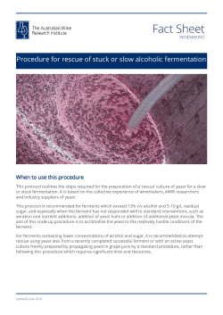 Procedure to rescue or restart a slow or stuck fermentation