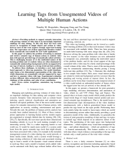 Learning Tags from Unsegmented Videos of Multiple Human Actions