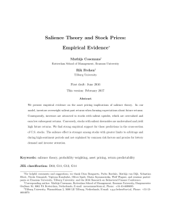 Salience Theory and Stock Prices: Empirical Evidence