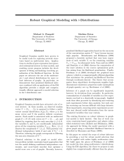 Robust Graphical Modeling with t