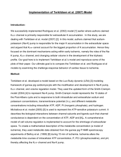 Implementation of Terkildsen et al. (2007) Model