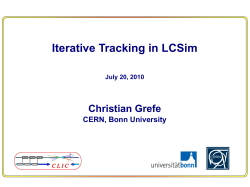 Christian Grefe &ndash; July 15, 2010 Motivation (cont.)