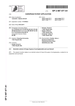 Alcoholic extract of fungi of genus Cunninghamella and use thereof
