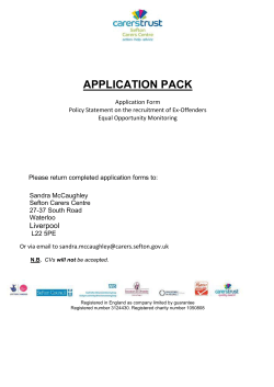 Application Pack - Sefton Carers Centre